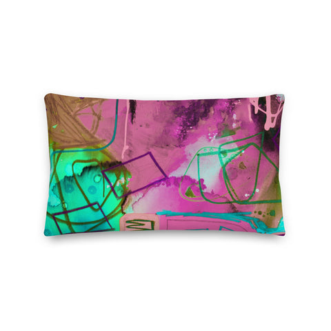 Premium Pillow "A Vibrant Life 2-c"