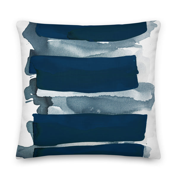 Premium Pillow "Sea Glass - 1 Navy"