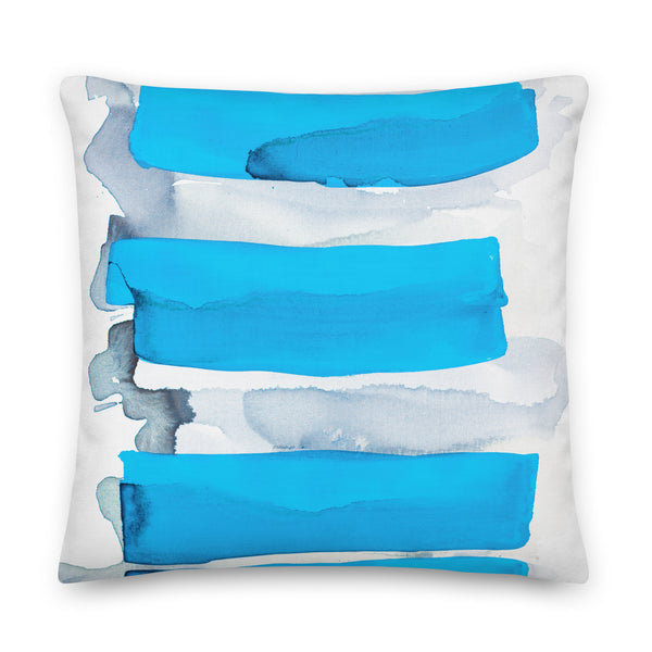 Premium Pillow "Sea Glass - 1 Pool Blue"