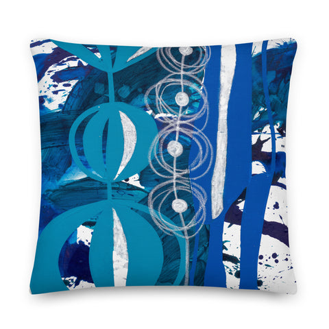 Premium Pillow "Blue - 2"