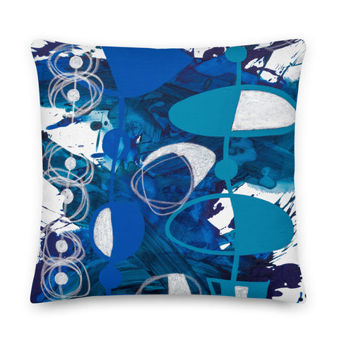 Premium Pillow "Blue - 3"