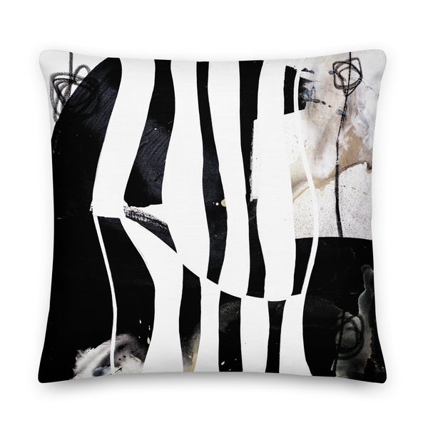 Premium Pillow - "Modern Black & White 2 - 3"