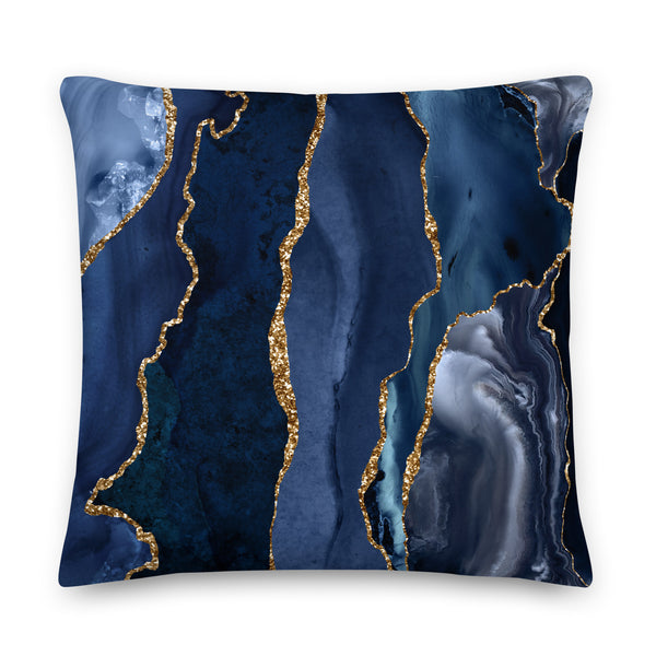 Premium Pillow "Blue Agate"