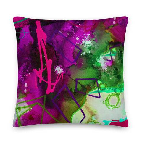 Premium Pillow "A Vibrant Life 2- Berry"