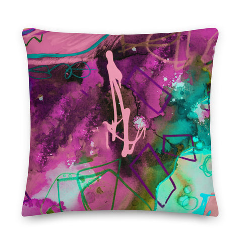 Premium Pillow "A Vibrant Life 2-c"