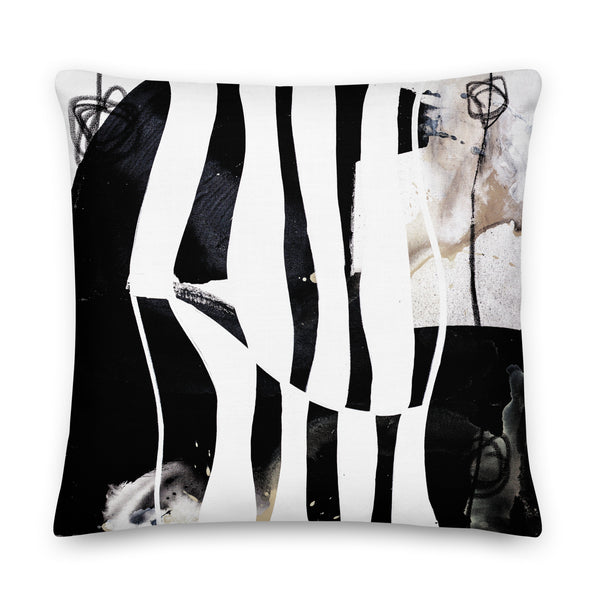 Premium Pillow - "Modern Black & White 2 - 3"