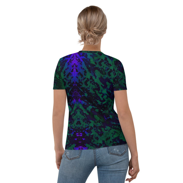 Women's T-shirt "Happy Colors - Evergreen & Violet"
