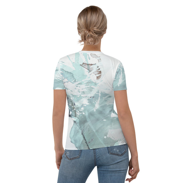 Women's T-shirt "Aquatic -3- Sea Glass - Light Aqua"