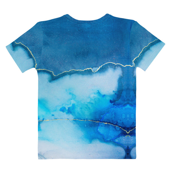 Women's T-shirt "Beautiful Marble - blue"