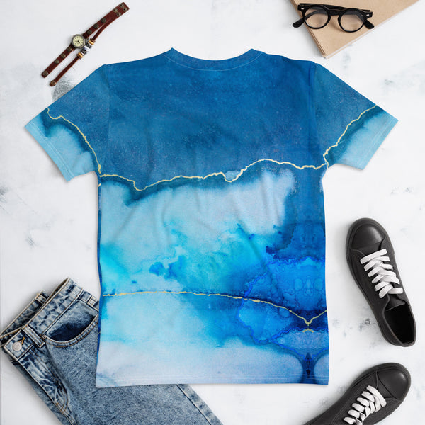 Women's T-shirt "Beautiful Marble - blue"