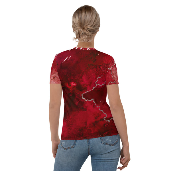 Women's T-shirt "Crimson Sky 1"