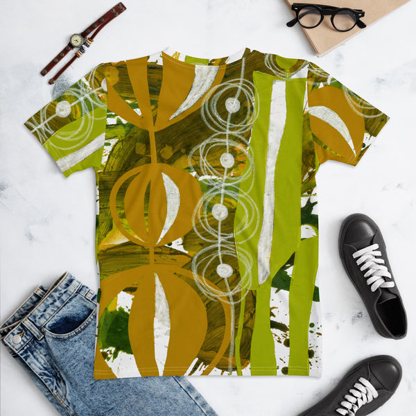 Women's T-shirt "Chartreuse & Yellow Ochre 2"