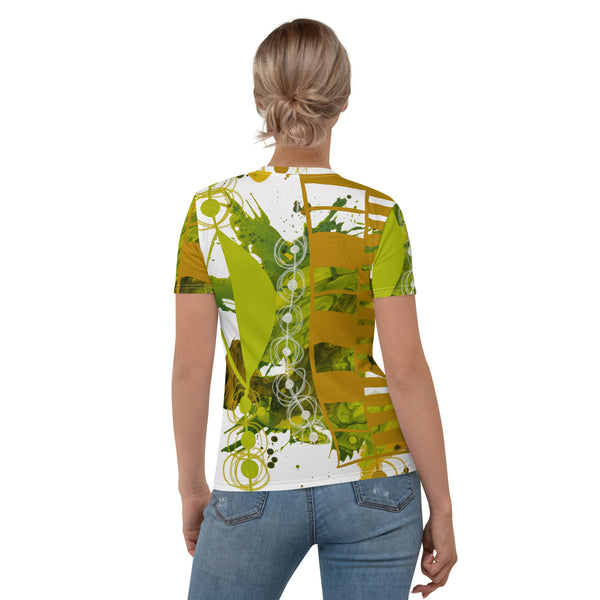 Women's T-shirt "Chartreuse & Yellow Ochre 1"
