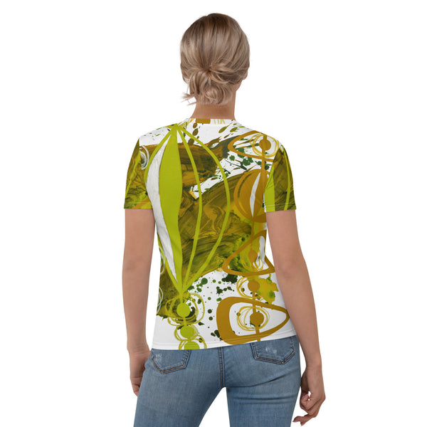 Women's T-shirt "Chartreuse & Yellow Ochre 4"