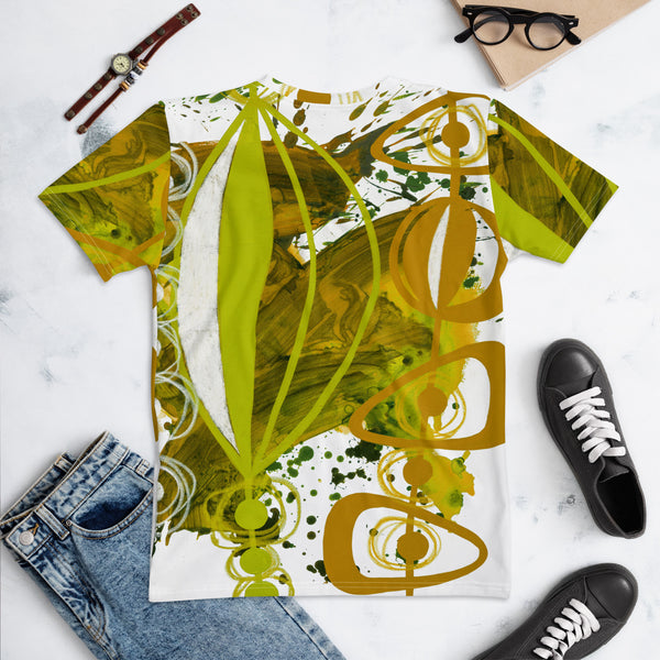 Women's T-shirt "Chartreuse & Yellow Ochre 4"