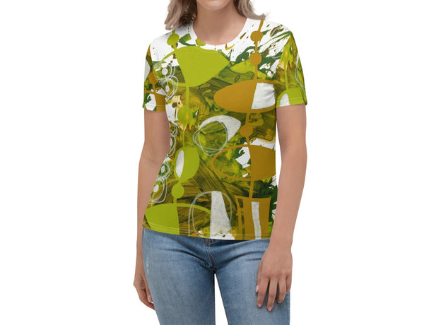 Women's T-shirt "Chartreuse & Yellow Ochre 3"