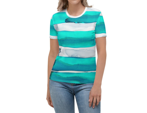 Women's T-shirt "Sea Glass - 1 light aqua"