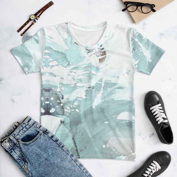 Women's T-shirt "Aquatic -3- Sea Glass - Light Aqua"