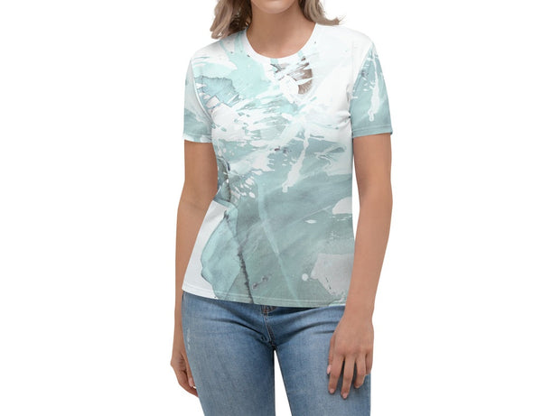 Women's T-shirt "Aquatic -3- Sea Glass - Light Aqua"