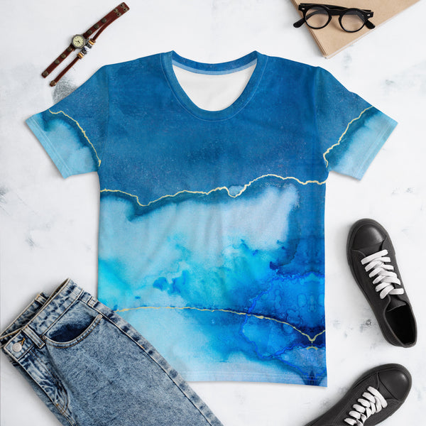 Women's T-shirt "Beautiful Marble - blue"