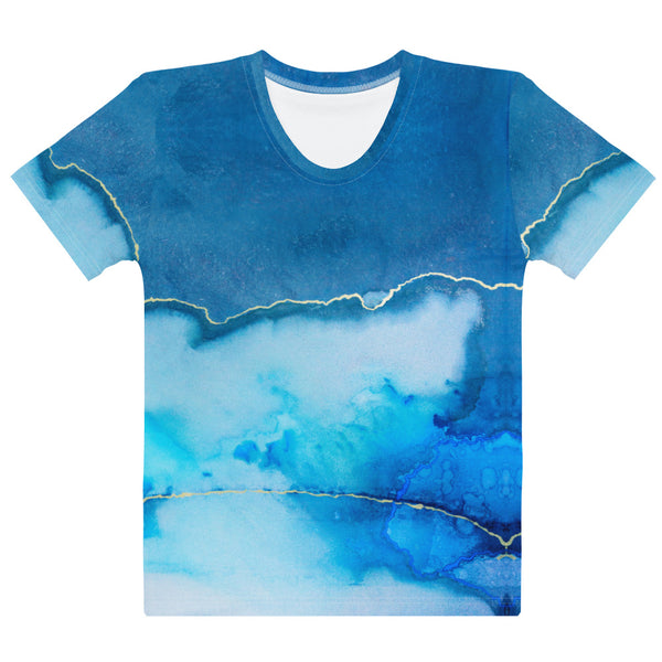 Women's T-shirt "Beautiful Marble - blue"