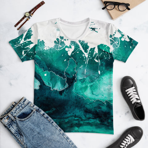 Women's T-shirt "Aquatic 2 - 3 Emerald"