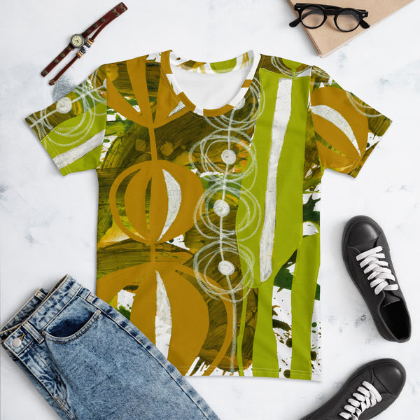 Women's T-shirt "Chartreuse & Yellow Ochre 2"