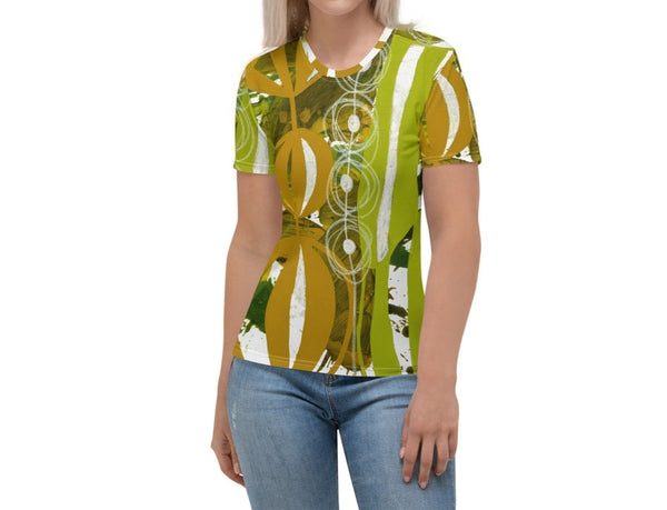 Women's T-shirt "Chartreuse & Yellow Ochre 2"