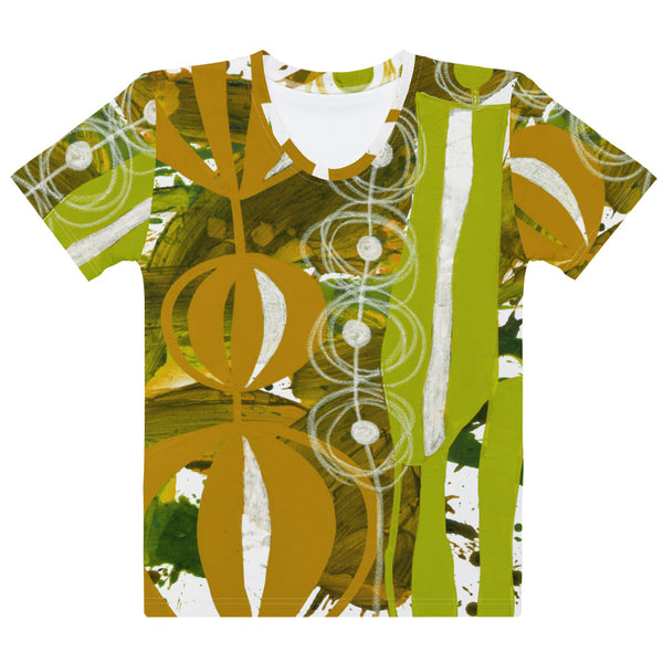 Women's T-shirt "Chartreuse & Yellow Ochre 2"