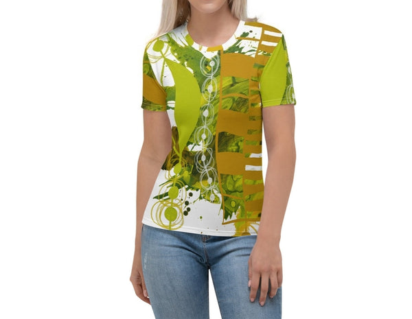 Women's T-shirt "Chartreuse & Yellow Ochre 1"