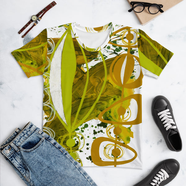 Women's T-shirt "Chartreuse & Yellow Ochre 4"