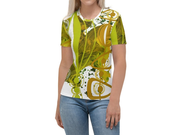 Women's T-shirt "Chartreuse & Yellow Ochre 4"