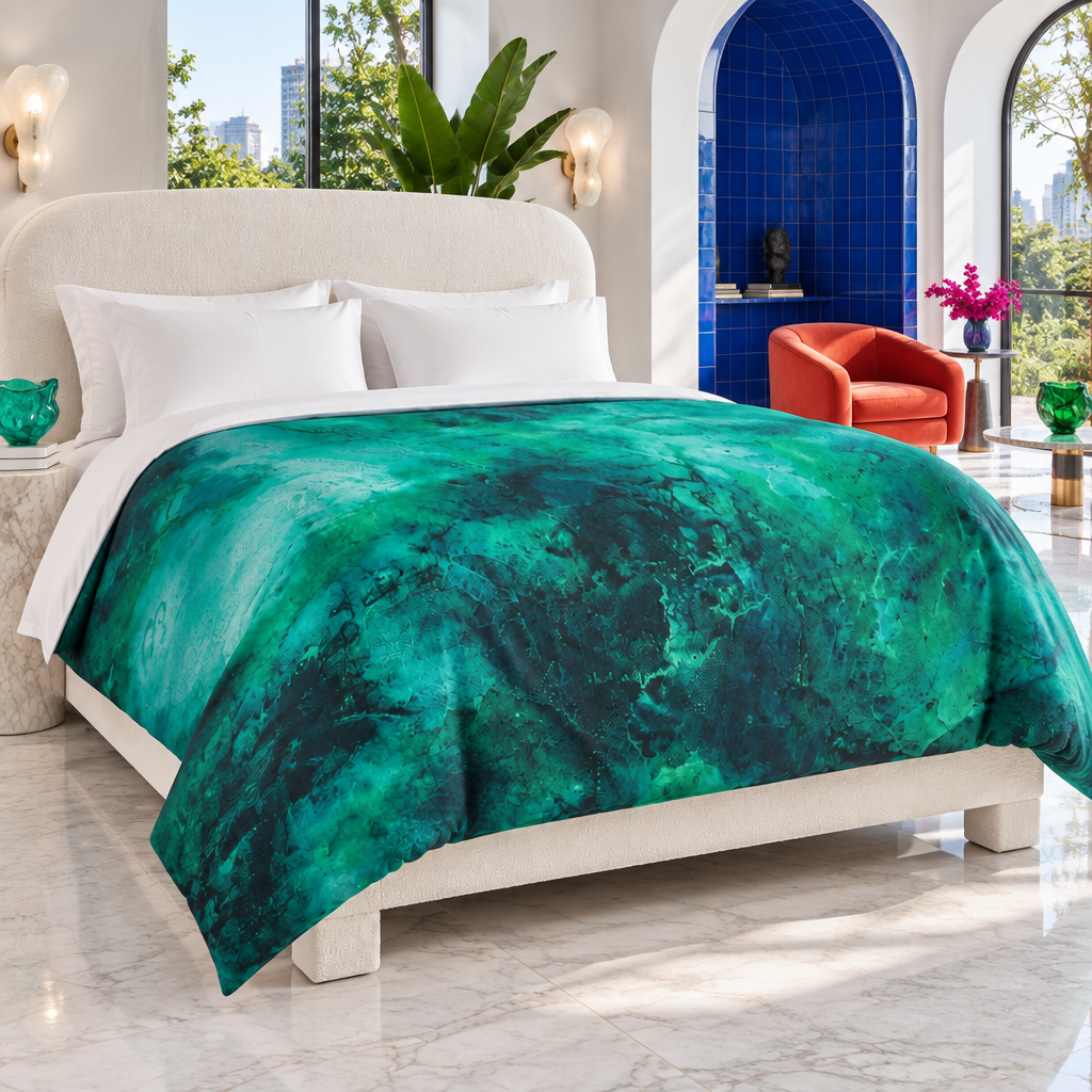 Aquatic 2 Emerald in a colorful Mexico City penthouse