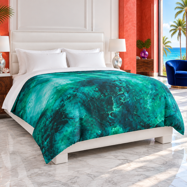 Aquatic 2 Emerald in a coral-and-cobalt Miami villa