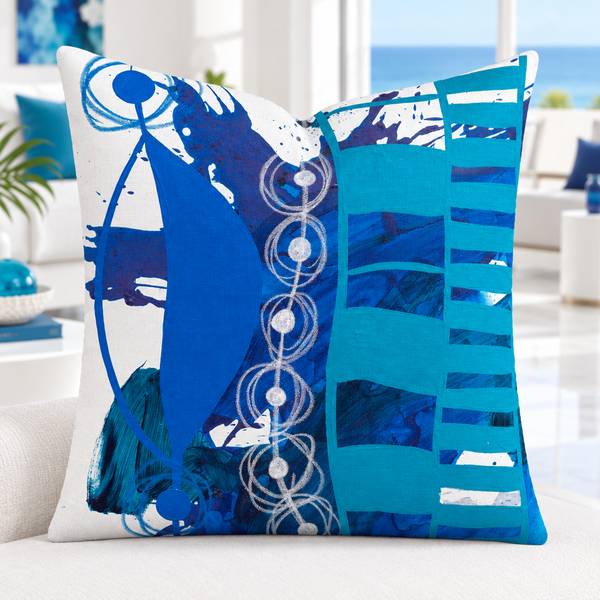 Premium Pillow "Blue - 1"