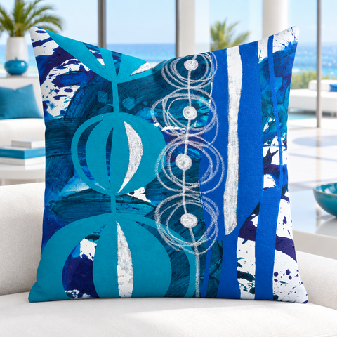 Premium Pillow "Blue - 2"