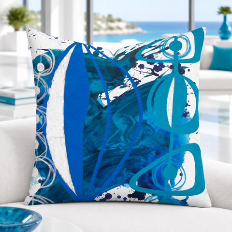 Premium Pillow "Blue - 4"