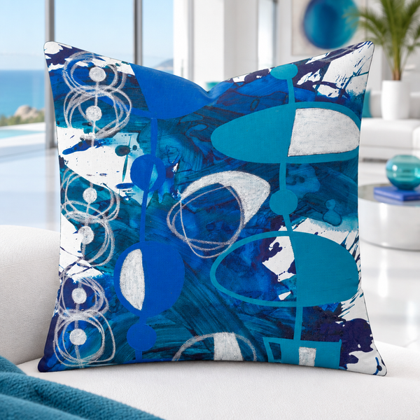 Premium Pillow "Blue - 3"