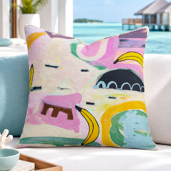 Bright crisp-white modern Maldives resort suite, close-up #1 - Going Bananas