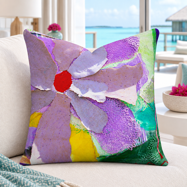 Bright crisp-white modern Maldives resort suite, close-up #2 - Modern Flower (v2 pose)