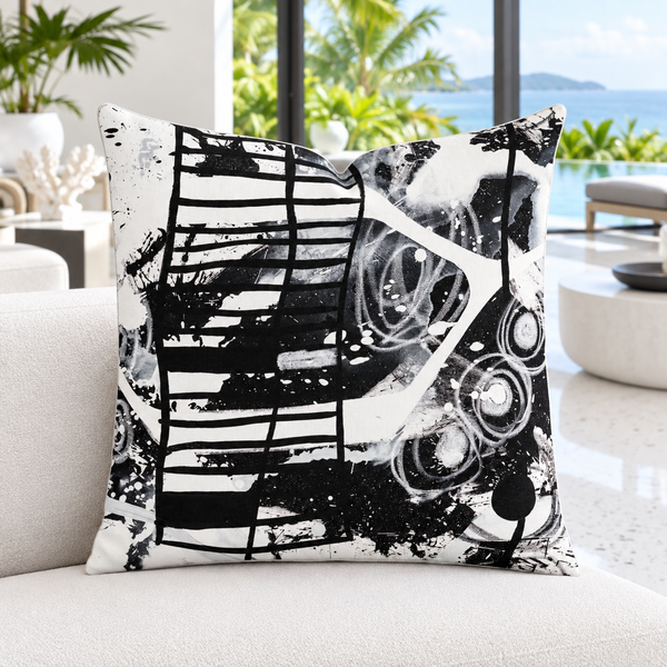 Bright white modern Phuket resort suite - Modern Black & White