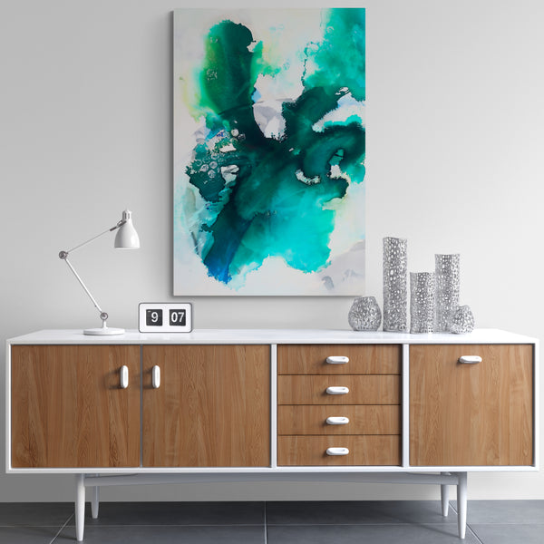 Abstract Wall Art - Tropical Waters 2B
