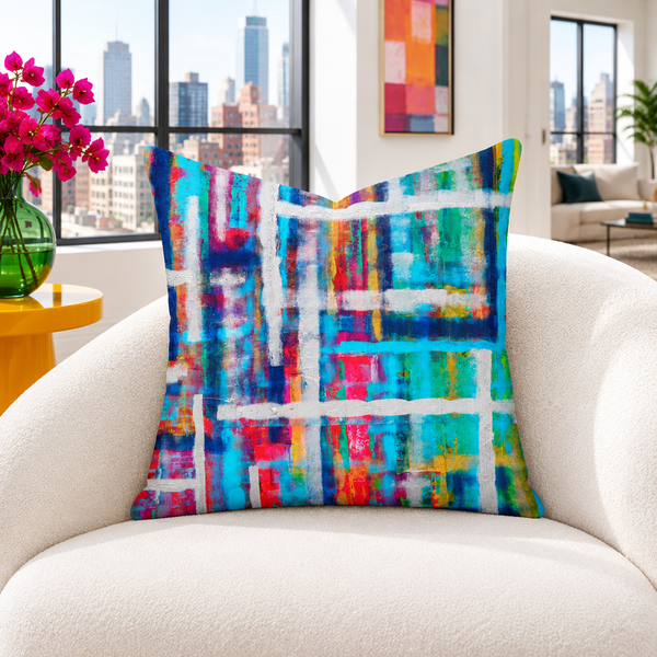 City room with colorful details