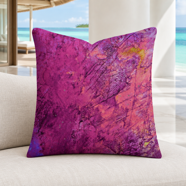 Close-up pillow in a contemporary Maldives pavilion