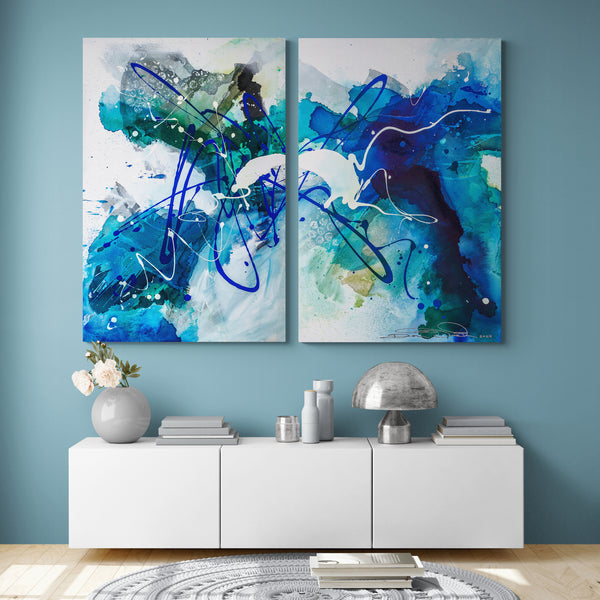Abstract Painting  "Colors of the Sea 2"
