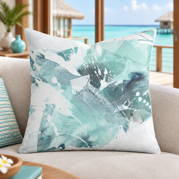 Colorful Maldives overwater villa - Aquatic 2 Sea Glass Light Aqua