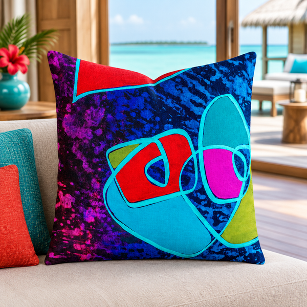 Colorful Maldives overwater villa - Happy