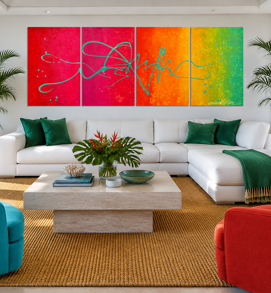 "Celebrate Life" Original Modern Abstract Painting