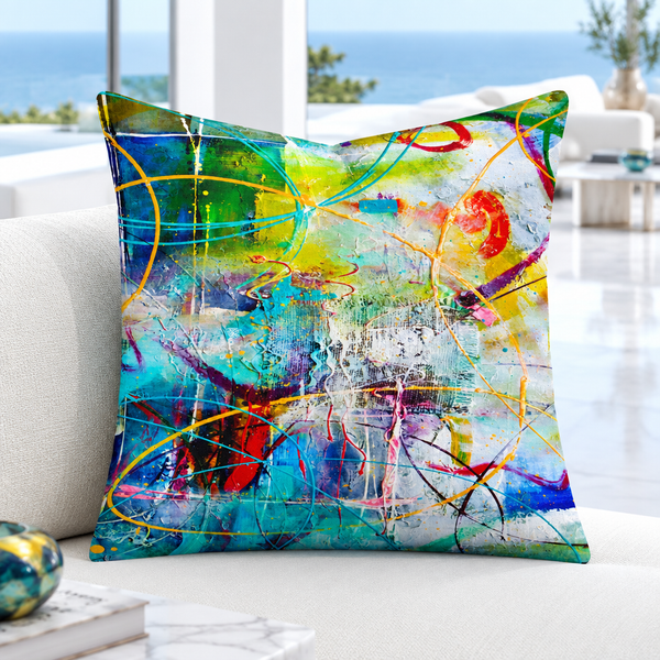 Cool-white marble resort villa with matching accents - Bright Sunny Day