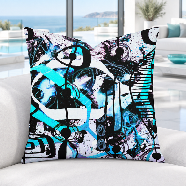 Cool-white marble resort villa with matching aqua accents - 2cd